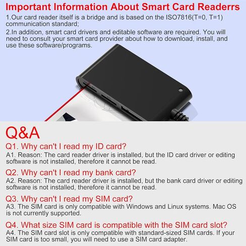 SIM, CAC, PIV Card Adapter for USB C/A - SD/TF/M2/MMC/Memory Stick Pro Duo Adapter for Lightning iPhone/USB C/A, 7in3 SIMs Reader & PIV Reader & Memory Card Reader, Lightning Not for SIM/PIV/CAC Card in Saudi Arabia