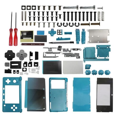 أجزاء إصلاح غلاف وحدة التحكم في الألعاب المحدثة من Welsdolk مناسبة لنظام Ninten-do 3DS مع أدوات (أسود) in Kuwait