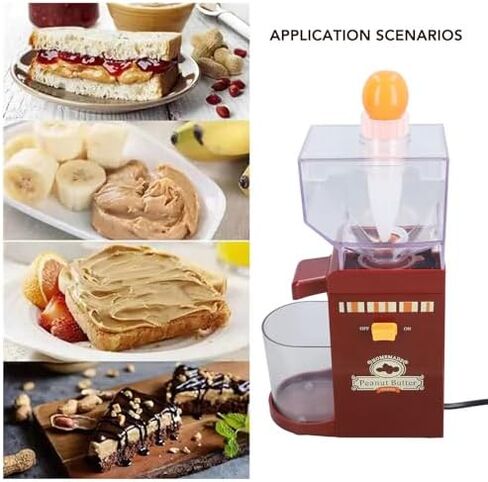 aqxreight Peanut Butter Machine, Electric Grinder Nut Butter Maker for Peanuts Almonds Cashews Hazelnuts Sesame Sauce Mill with Anti Slip Silicone Base Easy Clean Design in Kuwait