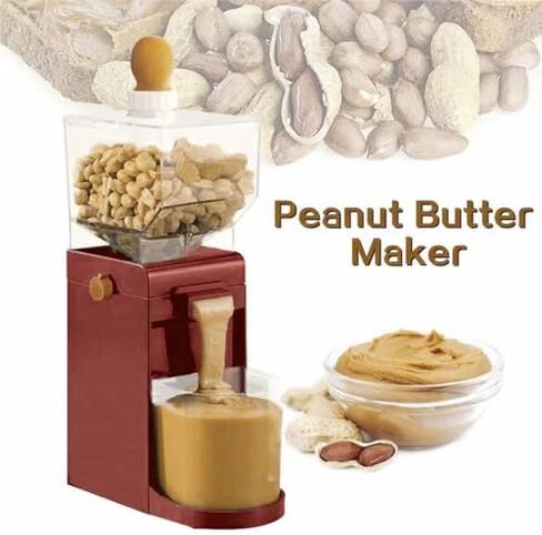 aqxreight Peanut Butter Machine, Electric Grinder Nut Butter Maker for Peanuts Almonds Cashews Hazelnuts Sesame Sauce Mill with Anti Slip Silicone Base Easy Clean Design in Kuwait