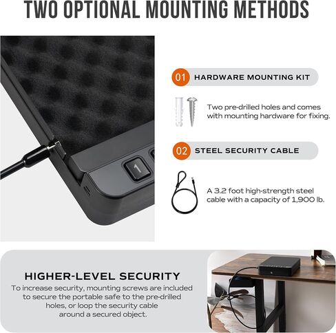 RPNB Car Gun Safe, Portable Gun Safe for Handgun,Small Pistol Safes in Saudi Arabia