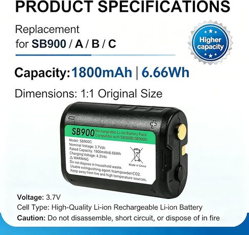 SB900 Replacement Battery for Shure SB900C SB900B SB900B-A SB900A SB900A-IN, Compatible with P3RA P9RA+ P10R+ ULX-D QLX-D AD Series AD1 AD2 PSM300 PSM900 PSM1000 ULXD1 ULXD2 UR5 95A42465, 3.7V 1800mAh in Kuwait