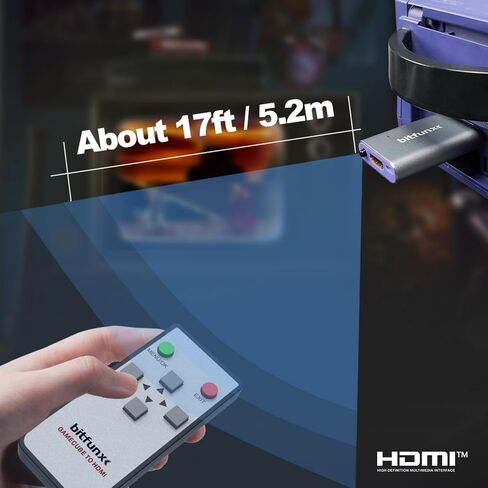 BITFUNX NGC to HDMI™ Adapter, for Gamecube DOL-001 with GCVideo in Kuwait