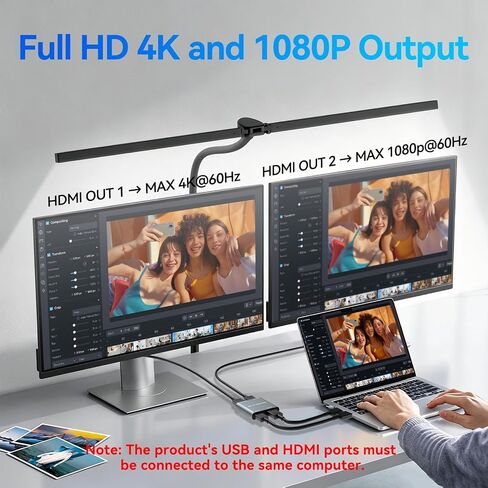HDMI Splitter Extended Display HDMI to Dual HDMI Splitter 1 In 2 out in Saudi Arabia