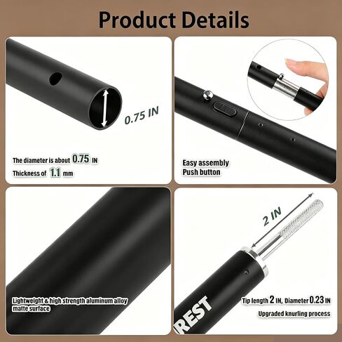Tent Poles for Tarp, AVOFOREST Camping Tent Tarps Poles Adjustable Aluminum Camping Accessories 80in Heavy Duty Poles Thicker Tent Pole with a Diameter of 0.75in for RV - Awning - Backpacking -Hiking in Saudi Arabia