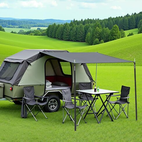 Tent Poles for Tarp, AVOFOREST Camping Tent Tarps Poles Adjustable Aluminum Camping Accessories 80in Heavy Duty Poles Thicker Tent Pole with a Diameter of 0.75in for RV - Awning - Backpacking -Hiking in Saudi Arabia