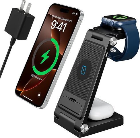 2026 Traveling Wireless Fast Charger for Apple & Android Charging Station in Kuwait