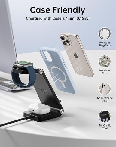 2026 Traveling Wireless Fast Charger for Apple & Android Charging Station in Kuwait