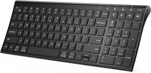 iClever BK10 SE Bluetooth Keyboard for Mac, Slim Full-Size Keyboard, Silver in Kuwait