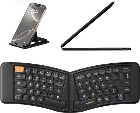 ProtoArc XK03 Ergonomic Foldable Keyboard for iPad, iPhone, Tablet, Laptop in Saudi Arabia