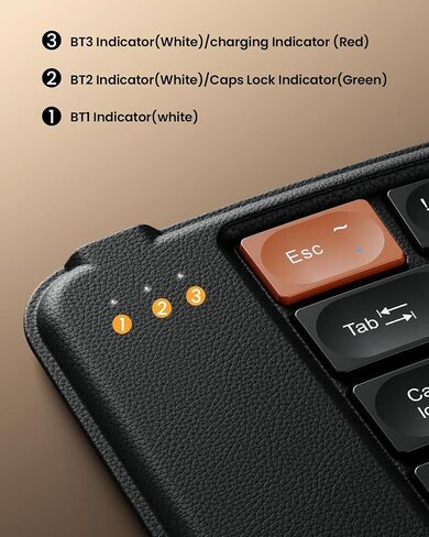 ProtoArc XK03 Ergonomic Foldable Keyboard for iPad, iPhone, Tablet, Laptop in Saudi Arabia