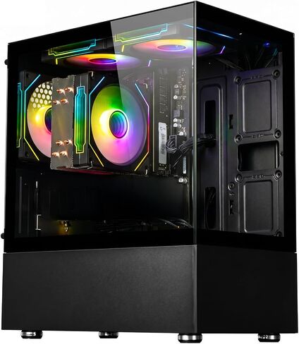 LXZ Gaming PC Desktop Ryzen 5 5600GT 6 core 3.6GHz, 16GB DDR4 RAM, 512GB NVMe SSD, Prebuilt Tower Computer with Wi-Fi & 400W Power Supply for Working, Home and Office in Saudi Arabia