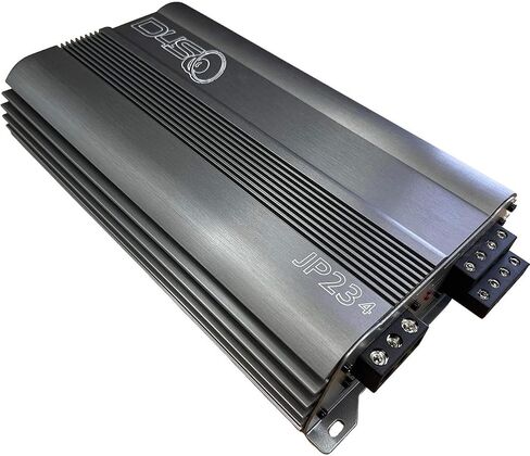 DOWN4SOUND JP234 Gray | 2000W 4-Channel Class D Car Audio Amplifier, 234W x 4 @ 14.4V - 4 ohms, 334W x 4 @ 14.4V - 2 ohms, Multi-Speaker System in Saudi Arabia