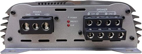 DOWN4SOUND JP234 Gray | 2000W 4-Channel Class D Car Audio Amplifier, 234W x 4 @ 14.4V - 4 ohms, 334W x 4 @ 14.4V - 2 ohms, Multi-Speaker System in Saudi Arabia