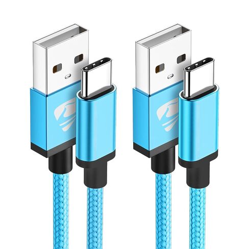USB C Cable 10 FT 2Pack USB A to USB C 3A Fast Charging 10FT Long Type C Charger Cord for 5G Android Phone, Samsung Galaxy S26 S25 S24 S23 S22 A12 A13 A14 A16 A17 A21 A32 A42 A53, iPhone 17 16 15 in Saudi Arabia