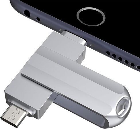 محرك أقراص فلاش سعة 512 جيجابايت لجهاز iPhone/iPad، عصا صور USB-C مع محول USB-A in Kuwait
