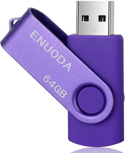 8GB Flash Drive ENUODA 1 Pack Thumb Drive 8GB USB 2.0 Memory Stick Jump Drive Pen Drive for File Storage and Data Transfer (Black) in Saudi Arabia