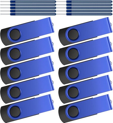 Kepmem 32GB USB Stick Pack of 10 USB 2.0 Memory Sticks Bulk, Metal 32 Giga in Saudi Arabia