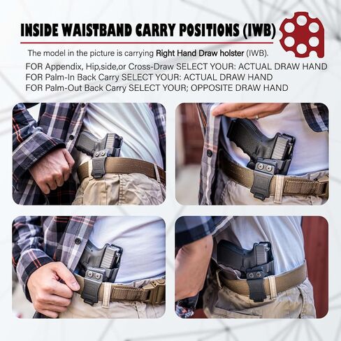 Amberide Kydex IWB Holster for Glock Series Handguns in Saudi Arabia