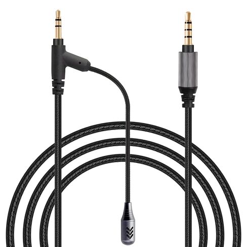 Boom Gaming Microphone Cable,Over-Ear Headphones Voice Call Recording Cable,Aluminum Alloy Mic,High Purity Oxygen Free Copper Earphone Cord Custom-Designed for Gaming Live Streaming Studio 3.5mm 6.5ft in Saudi Arabia