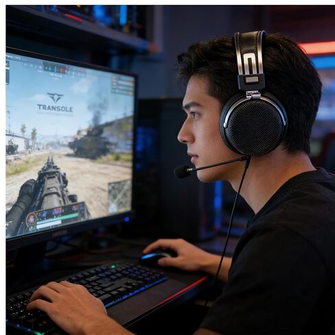 Boom Gaming Microphone Cable,Over-Ear Headphones Voice Call Recording Cable,Aluminum Alloy Mic,High Purity Oxygen Free Copper Earphone Cord Custom-Designed for Gaming Live Streaming Studio 3.5mm 6.5ft in Saudi Arabia