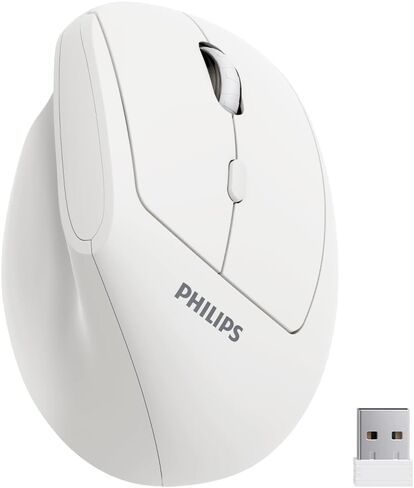 PHILIPS SPK7628 Ergonomic Mouse - Wireless Mouse with 3 Adjustable DPI in Saudi Arabia