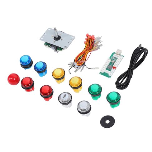 DIY Game Joystick Set, HighQuality Joystick for PC and PS3, Easy Installation and No Delay, Perfect for Gaming Enthusiasts in Plastic Material in Saudi Arabia