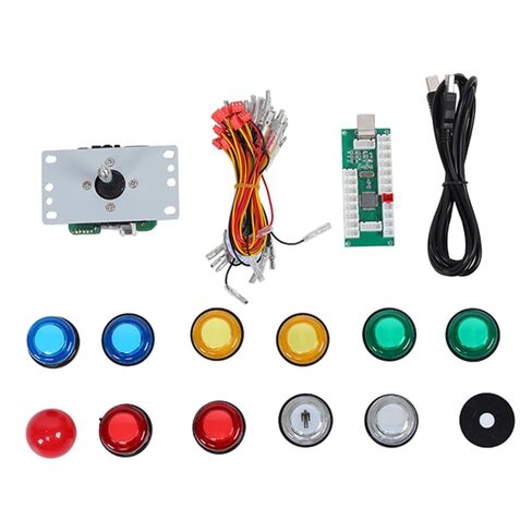 DIY Game Joystick Set, HighQuality Joystick for PC and PS3, Easy Installation and No Delay, Perfect for Gaming Enthusiasts in Plastic Material in Saudi Arabia