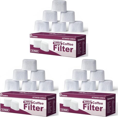 Possiave 12 Pack Water Filters Replacement for Keurig Coffee Maker in Saudi Arabia