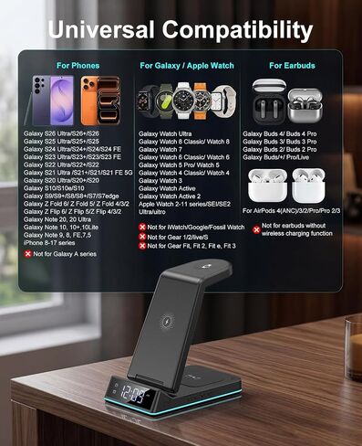 Wireless Charger for Samsung,7 in 1 Wireless Charging Station Charger Stand in Saudi Arabia