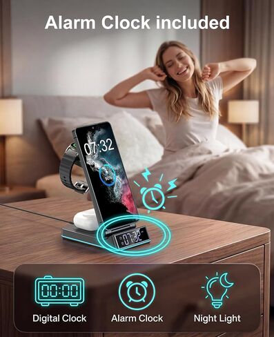 Wireless Charger for Samsung,7 in 1 Wireless Charging Station Charger Stand in Saudi Arabia