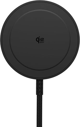 Magnetic 25W Wireless Charger, 5FT Qi2 Fast Charging Pad Compatible with MagSafe for iPhone Air/17e/17/16/15/14/13/12/Pro/Pro Max Series & AirPods 4/3/2/Pro & More (with 30W Adapter) in Kuwait