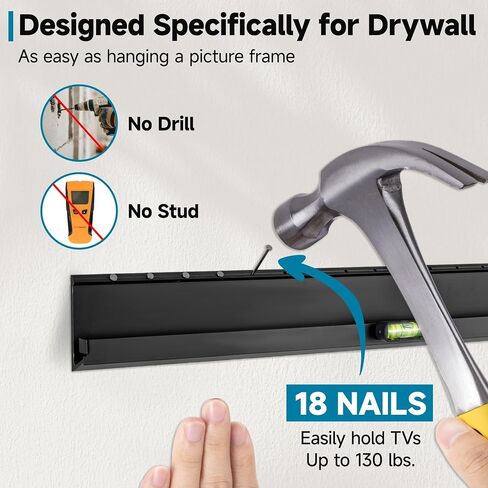 Aquzee No Stud TV Wall Mount for 32-70 TVs, No Drill TV Mount up to 130 lbs in Saudi Arabia