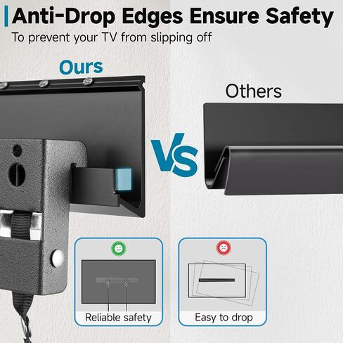 Aquzee No Stud TV Wall Mount for 32-70 TVs, No Drill TV Mount up to 130 lbs in Saudi Arabia