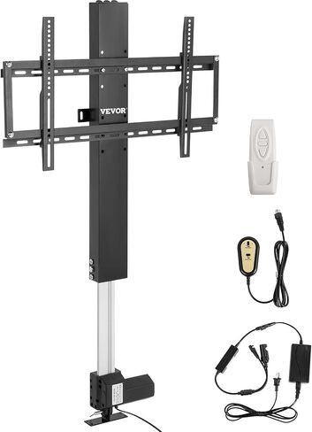 VEVOR Motorized TV Lift Stroke Length 39.4 Inches Motorized TV Mount Fit for 32-70 Inch TV Lift with Remote Control Height Adjustable 28.74-68.11 Inch,Load Capacity 154 Lbs in Kuwait
