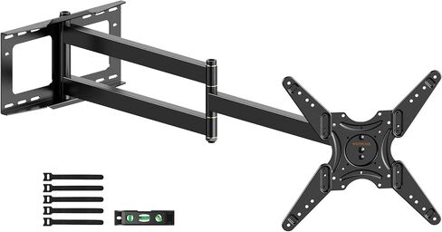 48'' Extension Extra Long Arm TV Wall Mount with Power Strip, Heavy Duty Full Motion TV Wall Mount for 37 to70,75,77,80,85'' Screens, Max VESA 600x400mm, Hold 110 lbs, 16''-24'' Wood Studs, WHYFONE in Kuwait