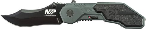 Smith & Wesson M&P SWMP1B 7.1in High Carbon S.S. Folding Knife with 2.9in Clip Point Blade and Aluminum Handle for Tactical, Survival and EDC in Saudi Arabia
