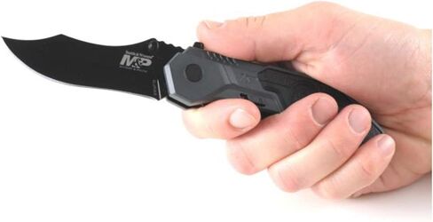 Smith & Wesson M&P SWMP1B 7.1in High Carbon S.S. Folding Knife with 2.9in Clip Point Blade and Aluminum Handle for Tactical, Survival and EDC in Saudi Arabia