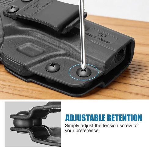 M&P Shield Plus 9mm Holster - Fit S&W M&P Shield Plus، M&P Shield M2.0، M&P Shield (الأصلي / 1.0)، Adj. الاحتفاظ، IWB/OWB متاح، اليد اليمنى in Kuwait