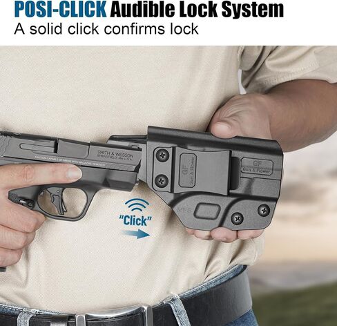 M&P Shield Plus 9mm Holster - Fit S&W M&P Shield Plus، M&P Shield M2.0، M&P Shield (الأصلي / 1.0)، Adj. الاحتفاظ، IWB/OWB متاح، اليد اليمنى in Kuwait