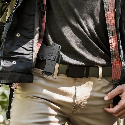 M&P Shield Plus 9mm Holster - Fit S&W M&P Shield Plus، M&P Shield M2.0، M&P Shield (الأصلي / 1.0)، Adj. الاحتفاظ، IWB/OWB متاح، اليد اليمنى in Kuwait