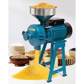NAIZEA Electric Grain Mill Grinder, 3000W Wet & Dry Corn Mill Grinders,Commercial Flour Mill Machine with Funnel, Feed Grinders for Corn, Wheat, Rice, Coffee, Cereals(Wet Dry Grinder) in Saudi Arabia
