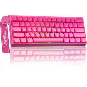 AULA WIN60 HE PRO 60% Mechanical Gaming Keyboard Wired, Magnetic Switch Hot Swappable, Adjustable Actuation Rapid Trigger Mode, 8000Hz Polling Rate, RGB Small Keyboard 60 Percent Compact Design for PC in Saudi Arabia