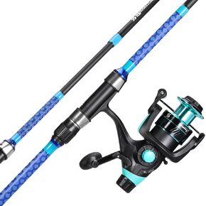 Sougayilang 3 Piece Baitfeeder Combo Surf Fishing Rod Combo Medium/Heavy Travel Spinning Rod with 4000 Size Reel (9'/10'/11'/12') in Saudi Arabia