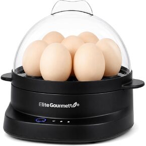 Elite Gourmet EGC-007 Rapid Egg Cooker, 7-Egg Poacher/Omelet Maker, White in Saudi Arabia