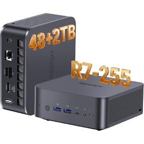Reatan A8 Mini PC AMD Ryzen 7 8745HS 16GB RAM DDR5 1TB SSD 8C/16T，up to 8K Quad-Screen Displays, WiFi 6E, OCuLink Mini Gaming Computers Home Theater Office Business in Kuwait