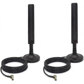 2-Pack 10dBi 5G 4G LTE Antenna with Magnetic Base – TS9 Dual MIMO External Antenna for Netgear Nighthawk M6 MR6110 MR6500 M5 MR5100 M1 MR1100 LB1120 LB2120 Huawei MiFi Hotspots Router – 5ft Cable in Saudi Arabia