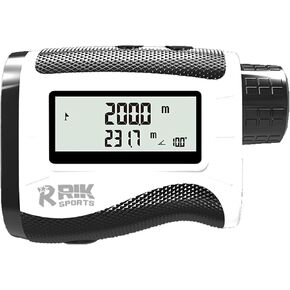 Golf Rangefinder with Slope Switch and LCD Display, 1500 Yard Laser Range Finder, 7X Magnification, Rechargeable Battery, Flag Lock, High Accuracy, IP54 Waterproof for Golf & Hunting. in Saudi Arabia