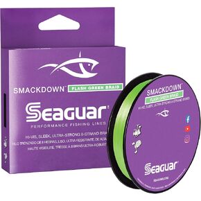 Seaguar Smackdown High Visibility Braided Fishing Line, Flash Green, Multiple Sizes in Kuwait