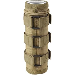 5/6/7/7.5/9 inch Suppressor Cover with Burnproof Microfiber Sleeve,1200℉ Heat Resistant & Insulation Suppressor Wrap for Hunting Silencer Protection with Mirage Mitigation,Coyote Brown in Saudi Arabia